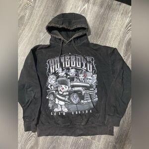 Black Graphic Hoodie